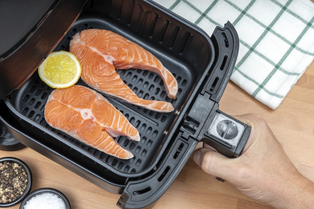 Airfryer zalm foto